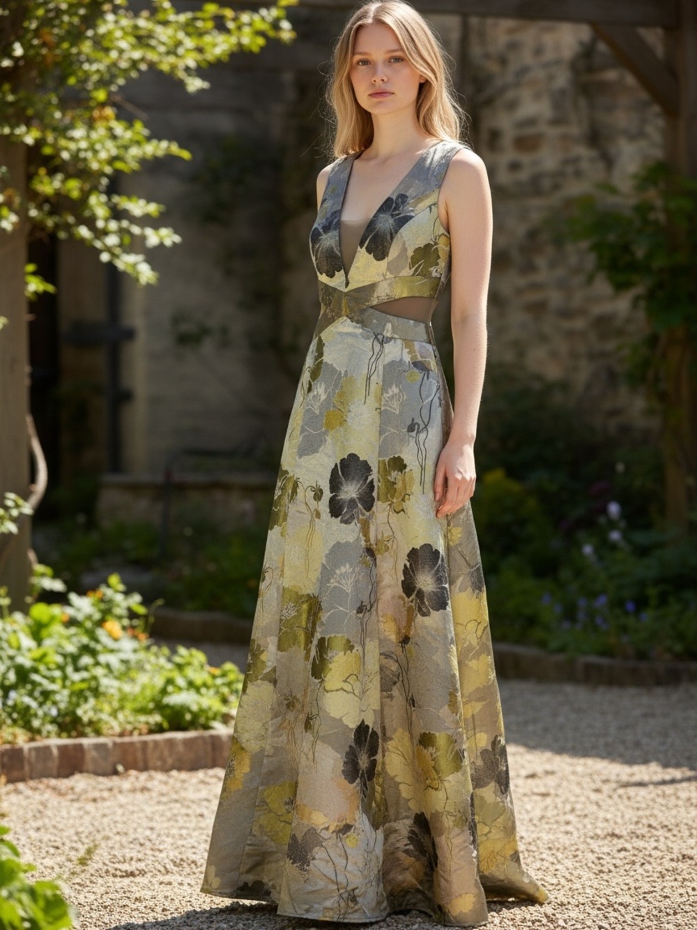 Hayden floral long dress